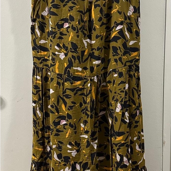 Nine West Dresses & Skirts - Nine West Olive Green Floral Tiered Maxi Skirt